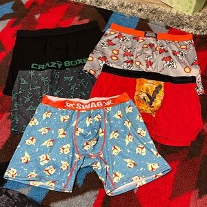5 pairs boxer briefs